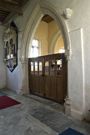 Gate to monument room