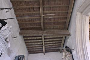 Ceiling and roof rebuilt 1843