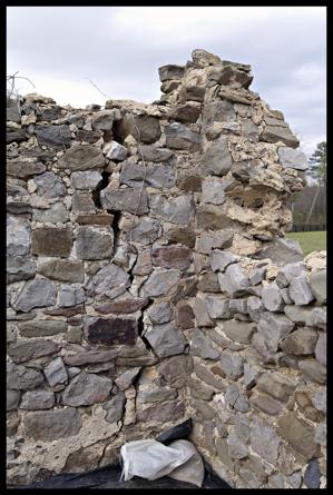 Storehouse built of rubble stone transported as ballast from Eng