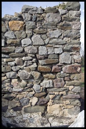 Storehouse built of rubble stone transported as ballast from Eng