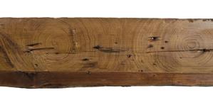 Grain-painted woodwork fragment, 1719