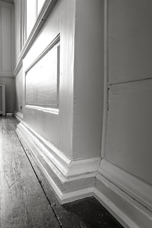 Baseboard detail in domestic dependency, CA. 1760