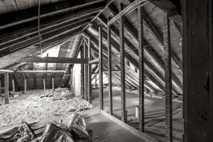 Front porch roof frame, 1790s