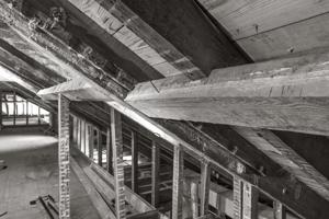 Principal-rafter roof frame