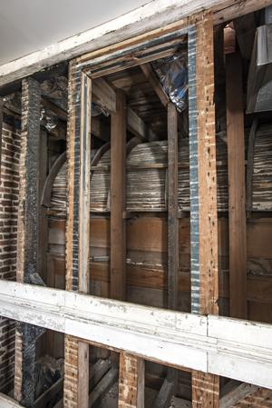1730s window frame hidden after addition
