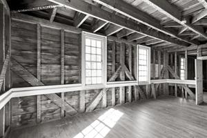 Late 1750s framing of the rear chamber, second floor