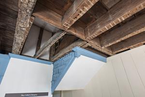 Original stair framing in the hall