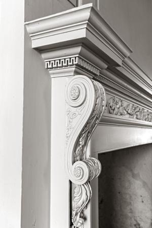 Drawing room mantel console, 1750s