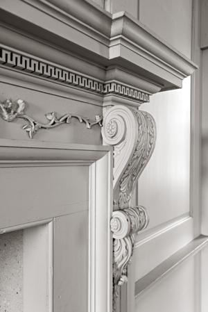 Drawing room mantel console, 1750s
