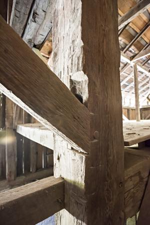 Post and strut joinery, ca. 1860