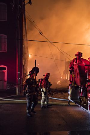 Fire in the luggage factory on Jan. 16, 2018