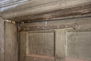 Strap hinge, rear door; ca. 1780