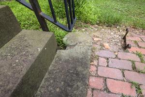 19th-century stone steps