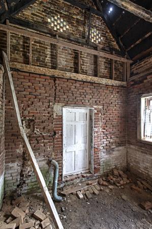Smokehouse interior, ca. 1820