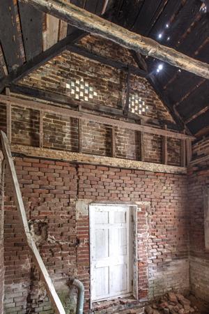 Smokehouse interior, ca. 1820