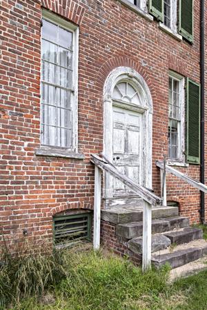 Doorway on garden side remodeled in the 19th century