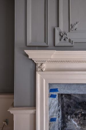 1st-floor front parlor mantel, 1774