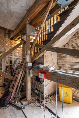 Staircase in passage