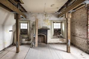 Second-floor chamber over the hall as reconfigured in 1768