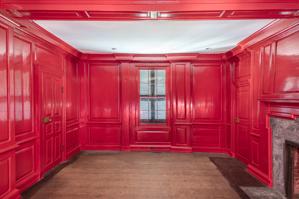 ca. 1730 paneling of the parlor and encasing of original posts a
