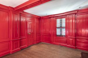 ca. 1730 paneling of the parlor and encasing of original posts a