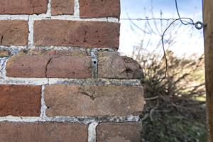 Cast water table brick; ca. 1800