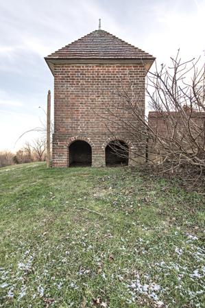 Clean outs on the rear of the privy, ca. 1800