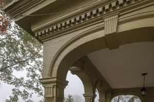 Porch salvaged from Mordington by H. F. duPont and reused on the