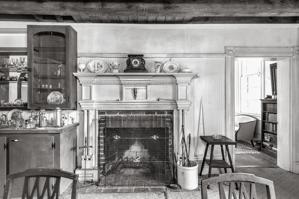 Mantel in basement; ca. 1840