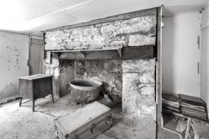 Quarter, first-floor hearth, ca. 1840