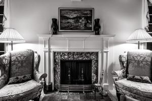 Early 19th-century mantel detail in parlor