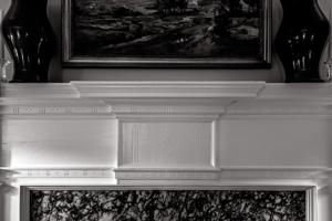 Early 19th-century mantel detail in parlor