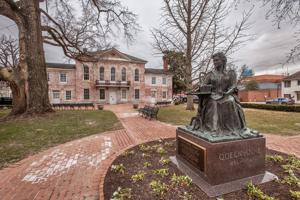 Built 1792-94; enlarged with wings in 1876. Monument to Princess