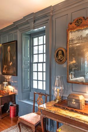 Window detail in the parlor 1750s