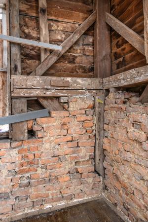 Nogged/half-timbered corner framing; 1746-48