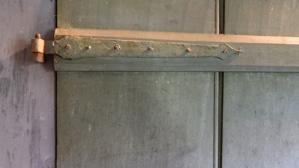 Strap hinge on tapered batten, ca. 1758