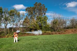 Revolutionary War reenactor