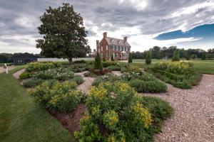 House of 1705 with recreated garden of 1784