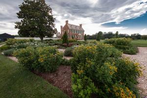 House of 1705 with recreated garden of 1784
