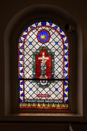 Memorial window to Dr. Willkiam T. Graham