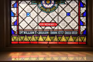 Memorial window to Dr. Willkiam T. Graham