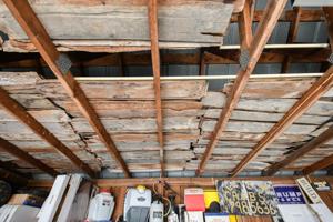 Clapboards removed from house or barn