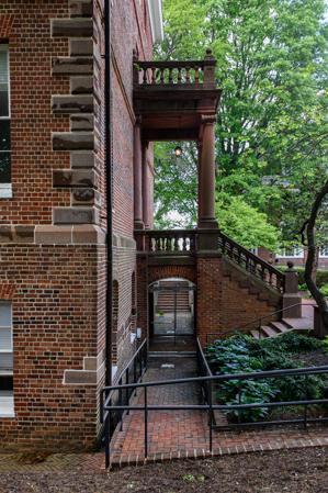 1880s porch made of Seneca sandstone