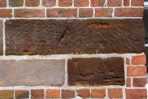 Graffiti on Choptank sandstone band in area