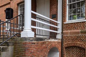 Detail of rear porch, 1810s