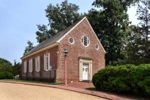 North and west elevations; built 1717–21, renovated in 1854, a