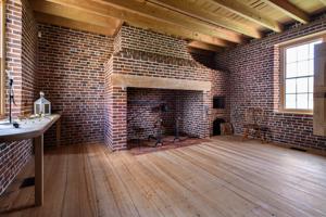 Interior of reconstructed kitchen