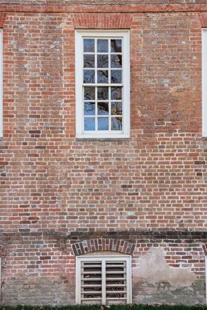 Cellar and 1st-floor windows, east front, 1695-97