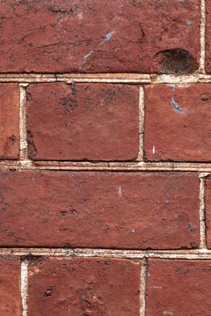 Oil-stock brick, ruled joints, red wash on front; 1820-22