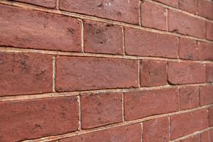 Oil-stock brick, some faces rubbed; ruled joints, red wash on fr